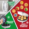 thumbnail image 5 of Mini Waffle Maker con Emoticon de Ojo de Corazón: Haga Que el Desayuno Sea Especial para Niños con un Lindo Diseño de Cara Sonriente, Plancha para Gofres de 4 Pulgadas, Aparato de Desayuno Eléctrico A, 5 of 5