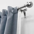 thumbnail image 2 of Lumi 3/4" & 1" Drapery Double Curtain Rod Set with ball & end cap finials_Brushed Nickel, 2 of 5