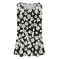thumbnail image 3 of Pntutb Womens Summer Casual Sleeveless Blouse Crewneck Tops Floral Printed T-Shirt Vest for Ladies, 3 of 5
