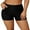 Black, variant on Sociala Women's Solid Swim Bottoms High Waisted Board Shorts With Ruched Pockets