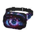thumbnail image 2 of Honeii v Print Square Double Layer Waist Bag,Waist Belt Bag Fashion Fanny Women and Men,For Travel Running Hiking Walking, 2 of 9