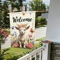 thumbnail image 4 of Welcome Spring Goat Garden Flag 12x18 Inch Double Sided Floral Butterfly Goat Yard Flag Outdoor Decoration Home Gifts for Men Women Birthday Gifts Memorial Day, 4 of 7