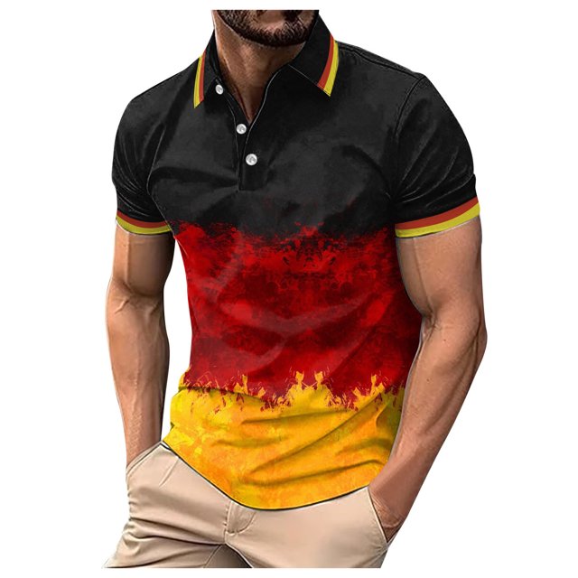 Ramiter Mens Polo Golf Polo T-Shirts Multicolour,M