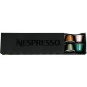 Nespresso by De'Longhi Essensa Mini Single-Serve Espresso Machine in Ruby Red and Aerocon Milk Frother in Black
