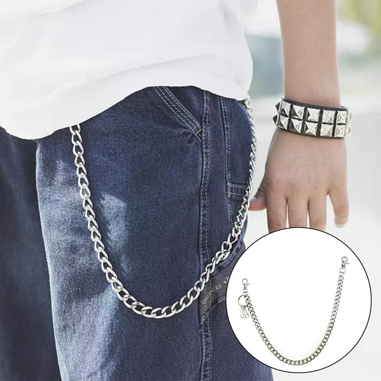 Cheers.US 4Pcs Multi-layer Anti-Lost Unisex Pants Trousers Chain