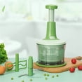 thumbnail image 4 of Mano Presione Ajo Chopper Manual Molino Frutas Frutas Handy Grinder Home Cocinero Cocinero Cocinero Regalos Tajadas Herramientas Suministros Inevent HA059457-00B, 4 of 7