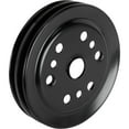 thumbnail image 2 of Double Groove Crank Pulley, Black, Fits Small Block Chevy, 2 of 6