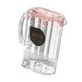 thumbnail image 4 of Elodie Water Pitcher Clear Large Capacity Water Jug for Beverage Juice Refrigerator Pink Rectangular, 4 of 8