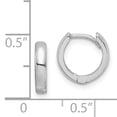 thumbnail image 2 of 925 Sterling Silver Hinged Hoop Earrings, 2 of 6