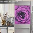 thumbnail image 6 of Coolnut Purple Rose Dishwasher Magnet Cover, Magnetic Refrigerator Panel Decal Wash Machine Front Door Decorative Cover for Home Kitchen Farmhouse Decor, 23"x 26", 6 of 6