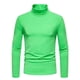 thumbnail image 2 of pstuiky camisa de manga larga para hombre, Camiseta informal de color liso para hombre, cuello alto, manga larga, base, manga larga, cuello alto camisetas de hombre m, 2 of 9
