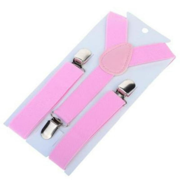 teen Elastic Y Back Suspenders Adjustable Solid Color Classic Accessory for Boys Girls Formal Occasions Weddings office Choir 6 Months to 13 Years Old, 1*Shoulders