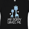 thumbnail image 4 of Inktastic My Poppy Loves Me Boys Giraffe Grandson Boys Toddler T-Shirt, 4 of 5