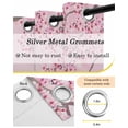 thumbnail image 6 of Cherry Blossom Blackout Curtains, Light Blocking Print Window Curtains, Gradient Tree Pink Flower Plant Thermal Insulated Window Drapes for Living Room Kitchen Cafe 2 Panels, 84"W x 63"L, 6 of 9