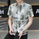 thumbnail image 3 of Ropa Floral Manga Corta Hombre Tops Gráficos con Estampado Camisas y Blusas para Hombre Estampado Casual Diseñador Xxl Estilo Coreano SI, 3 of 5
