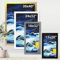thumbnail image 4 of Designart 'Abstract Composition In Blue and Yellow VIII' Modern Framed Art Print, 4 of 4