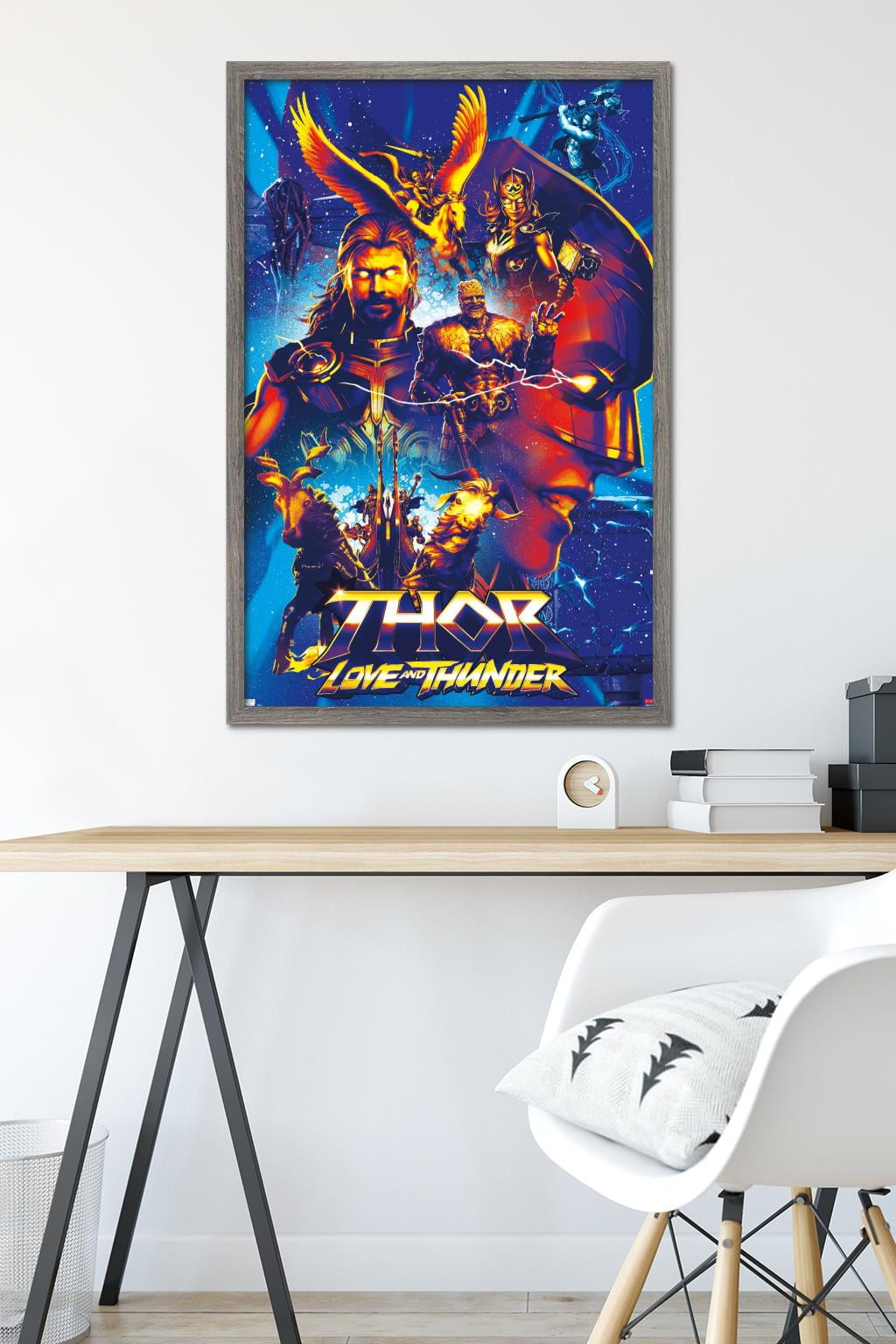 Marvel Thor: Love and Thunder - Group Wall Poster, 22.375" x 34" Framed