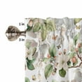 thumbnail image 4 of Butterfly Flower Eucalyptus Leaves Window Valances for Kitchen,Rod Pocket Valance Privacy Small Curtain,Watercolor Branches Green Leaf Window Treatment Drapes for Bedroom Farmhouse Home Decor, 4 of 8