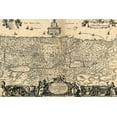 thumbnail image 2 of Vintage Maps 24x17 Gold Ornate Wood Framed with Double Matting Museum Art Print Titled - Canaan The Land of Promise 1700, 2 of 4