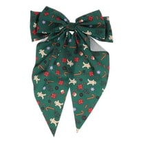 Unique Bargains 1 Pc Stylish Ribbons Hair Clips Hairdo Clips Deep Green