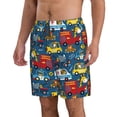 thumbnail image 2 of Balery Vehicles Cartoon with Funny Drivers,Animal Drivers Traje de Baño Estilo Hawaiano para Hombre, Shorts de Secado Rápido con Bolsillos-3X-Large, 2 of 6