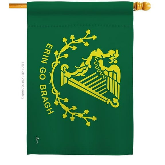 Americana Home & Garden H140114-BO Erin go Bragh Springtime St Patrick Double-Sided Garden Decorative House Flag, Multi Color