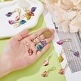 thumbnail image 3 of 16 piezas de 8 colores con tirador de cremallera, aleación de esmalte a granel, cremalleras de metal de repuesto, adornos de mariposa, tirador de cremallera extendido, 3 of 5