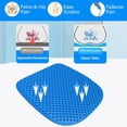 thumbnail image 7 of Large Gel Seat Cushion for Long Sitting – Soft, Breathable, Non-Slip Cover, for Office Chair, Car, Desk, Wheelchair, 7 of 7