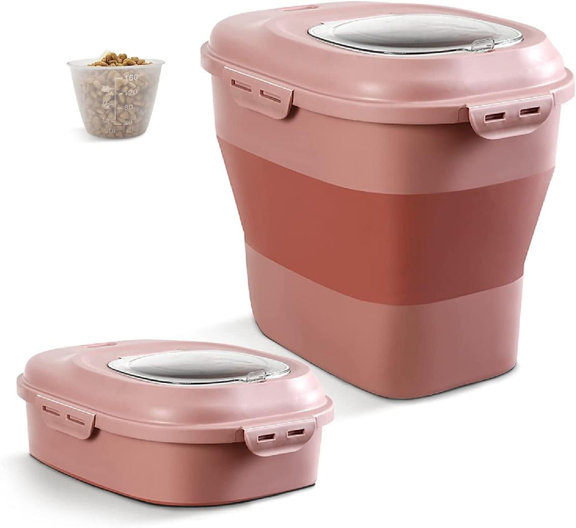 Foldable Dog Food Storage Container, bin for 30Lb Pet Food Cat