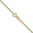 thumbnail image 3 of 14K Yellow Gold Curb Chain Styles Necklace 24 inch .9 mm with Spring Ring Clasp Pendant 0.9, 3 of 4