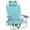 blue, variant on HONEY HOME Aluminum Beach Chair, 5 Positions Adjustable Folding Chair with Headrest, Cup Holder, Back Cooler Bag, Load Capacity 265 lbs
