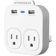 thumbnail image 2 of HyperGear Wall Adapter Power Strip White (13623-HYP), 2 of 3