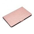 thumbnail image 4 of Glitter Folio Flip Case for Samsung Galaxy Tab S8/S7 Case 11 Inch (SM-X700/X706/T870/T875), PU Leather Folding Stand Card Slots Cover with Multiple Viewing Angles Tablet Case Cover,Rosegold, 4 of 10