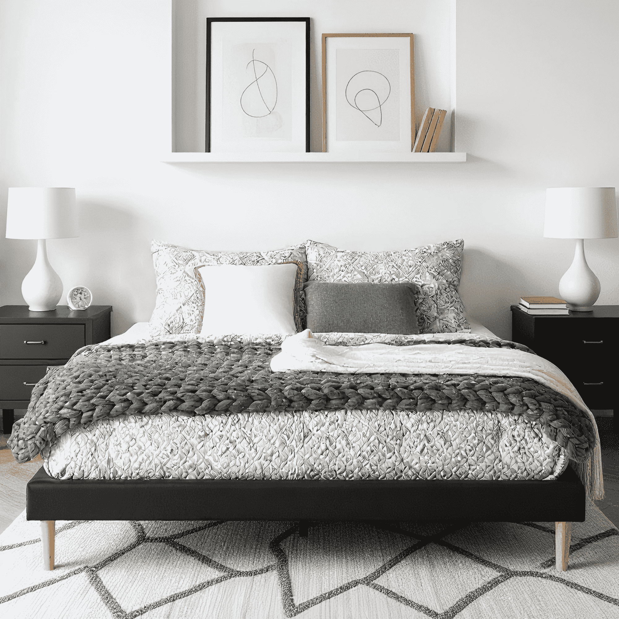 BSHTI FULL Size Platform Bed Frame with Wood Slat Support, with Robust Wood Slats and a Center Support Leg, Faux Leather Upholstery, Convenient Assembly, Black