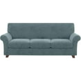 thumbnail image 1 of Housse de Canapé en Velours Peluche, Housse de Sofa (Sofa TG, Bleu Pierre), 1 of 7