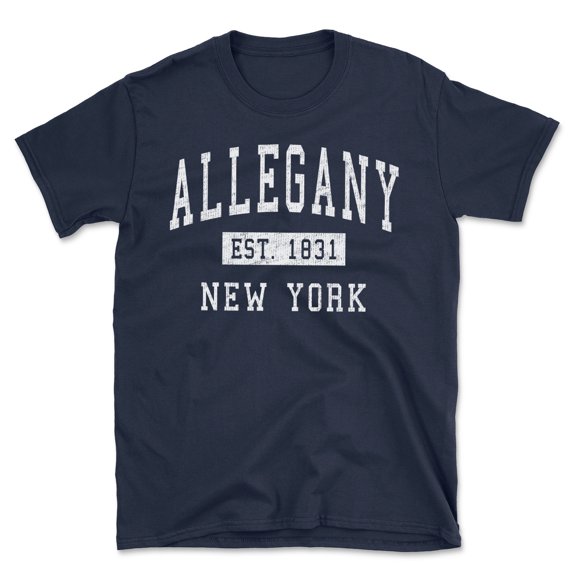 Allegany New York Classic Established Men's Cotton T-Shirt