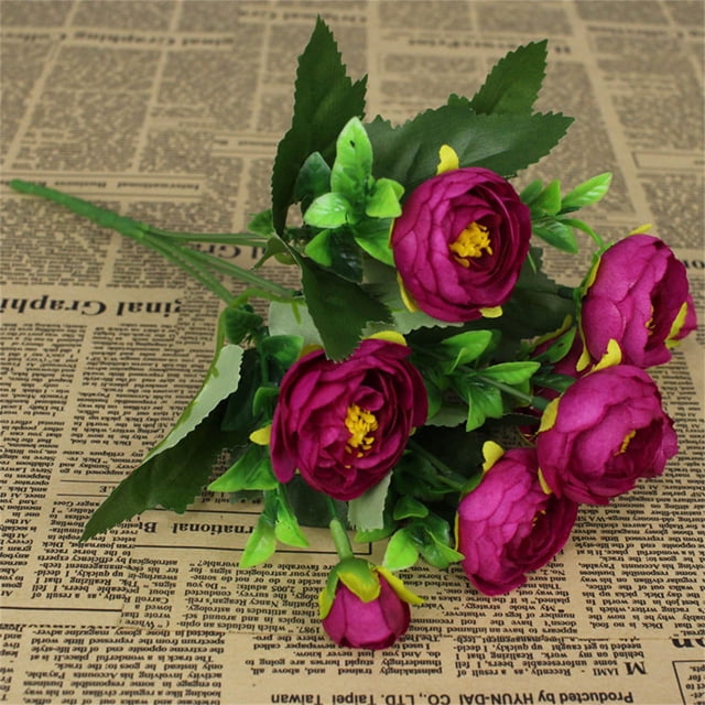 Decoraciones de Mesa para Tallos de Flores Artificiales de Sala de Estar para Decoración Del Hogar, Piezas Centrales de Boda Y Decoración de Corredor de Mesa