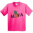 thumbnail image 3 of Inktastic Aloha with Pineapple Youth T-Shirt, 3 of 5