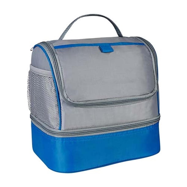 Paquete 100 piezas Lonchera con interior plastificado azul 24 x 24 x 17
