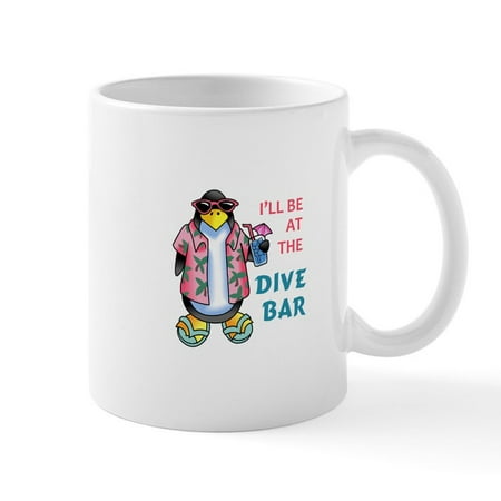 

CafePress - AT THE DIVE BAR Mugs - Ceramic Coffee Tea Novelty Mug Cup 11 oz