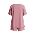 thumbnail image 7 of CheerKidz Womens Loose Fits Solid Color Short Sleeve Round Neck T-Shirt and Shorts Set Casual Comfortable Two Piece Outfit for Home Wear and Summer Vacation, 7 of 7