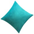 thumbnail image 4 of Funda de almohada cuadrada de terciopelo con forma de almohada, funda de almohada decorativa para sofá de color sólido, azul lago sidaley HA003042-02, 4 of 6