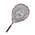 thumbnail image 1 of jinwen Fishing Landing Net Extendable EVA Handle Fishing Net for Bass Prawns Salmon Rose Pink, 1 of 9