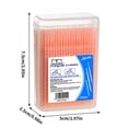 thumbnail image 5 of RAGUPEL 200Pcs Dental Floss Picks,Double-Head Flossers with Holder,Disposable Plastic Toothpicks for Braces&Teeth Cleaning,Mint Flavored Interdental Brushes for Oral Care, 5 of 7