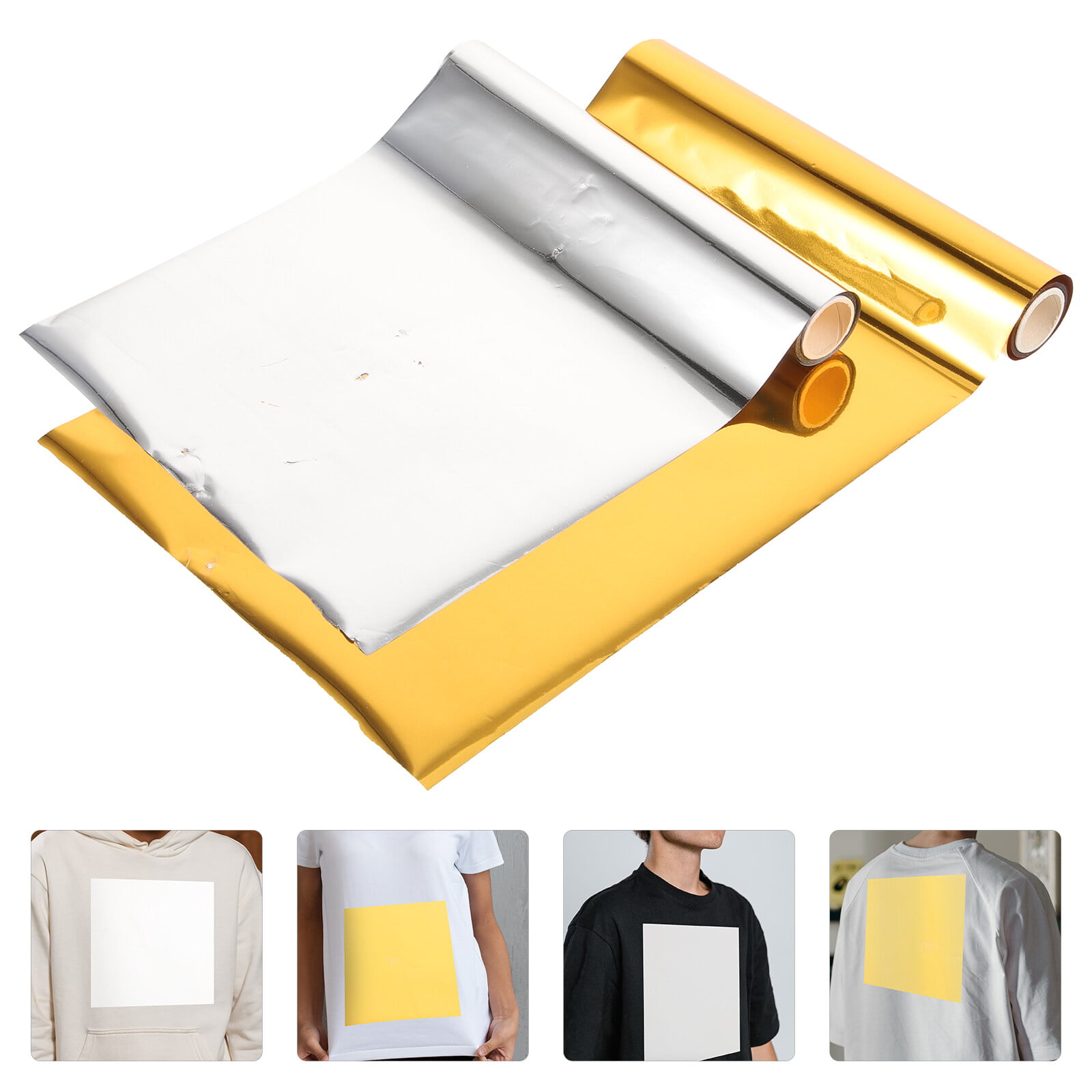 GOLD Toner Adhesive Foil Sheet (Set of 20 pcs) | Heat Transfer Foil | DIY  Foiled Calligraphy for Card Making | Foiling for Resin Crafts (100mm x