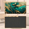 thumbnail image 4 of Gold Teal Mable Doormat, Indoor Outdoor Decor Patio Mats Entrance Door Mats Non-Slip Outside Inside Floor Mat Rugs for Home Decor 17x30 Inch，House Warming Gift, 4 of 6