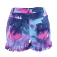 thumbnail image 6 of Womens High Waisted Jean Shorts Tie Dye Stretchy Denim Shorts For Women, 6 of 6