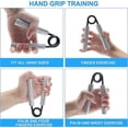 thumbnail image 2 of Entrenador de fuerza de agarre, agarre de mano de metal de 100 lb, fortalecedor de agarre de mano resistente antideslizante, desarrollador de rehabilitación de muñeca y ejercicios de mano de, 2 of 5
