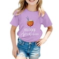 thumbnail image 1 of T-shirts pour Filles, Mode, Manches Courtes, Vêtements d'Été, Col Rond, 3-4 Ans, Mignons, 1 of 4