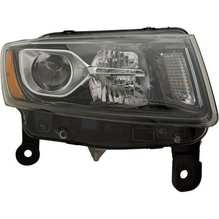 Headlight for Jeep Grand Cherokee 2014-2016 Passenger Side OE Replacement With bulb(s)